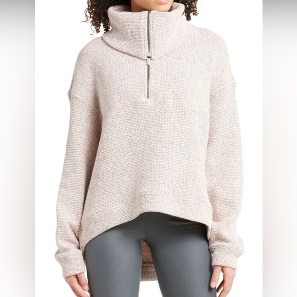 Sweaty Betty Restful Bouclé Half Zip Pullover